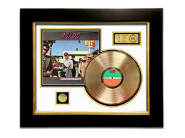 LIMITED EDITION GOLD LP 'AC/DC - DIRTY DEEDS DONE DIRT CHEAP' CUSTOM FRAME