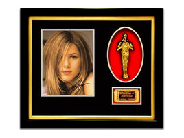 LIMITED EDITION 'JENNIFER ANISTON - SIGNATURE SERIES - GOLD OSCAR' CUSTOM FRAME