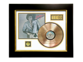 LIMITED EDITION ETCHED GOLD LP 'BARRY MANILOW - BARRY' CUSTOM FRAME