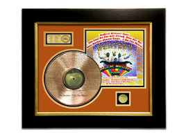 LIMITED EDITION ETCHED GOLD LP 'THE BEATLES - MAGICAL MYSTERY TOUR' CUSTOM FRAME