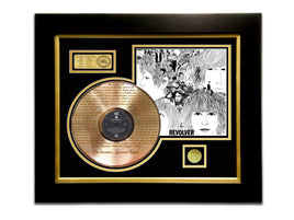 LIMITED EDITION ETCHED GOLD LP 'THE BEATLES - REVOLVER' CUSTOM FRAME