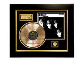 LIMITED EDITION ETCHED GOLD LP 'THE BEATLES - WITH THE BEATLES' CUSTOM FRAME