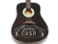 Handmade 'JOHNNY CASH' Mini Guitar