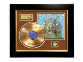 LIMITED EDITION ETCHED GOLD LP 'CREEDENCE CLEARWATER REVIVAL' CUSTOM FRAME