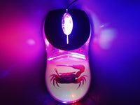 AUTHENTIC 'RED FORTUNE CRAB' WIRED COMPUTER MOUSE