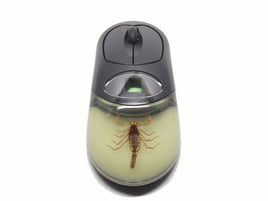 AUTHENTIC 'GOLDEN SCORPION - GLOW IN THE DARK' WIRELESS COMPUTER MOUSE