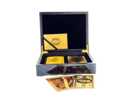 GOLD PLAYING CARDS DOUBLE DECK US $100 BILL POKER / BLACKJACK 'HIGH ROLLER-24K FOIL PURE GOLD'