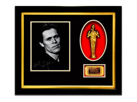 LIMITED EDITION 'WILLEM DAFOE - SIGNATURE SERIES - GOLD OSCAR' CUSTOM FRAME