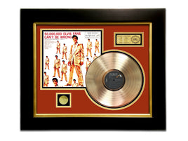 LIMITED EDITION GOLD LP 'ELVIS PRESLEY - 50,000,000 FANS CAN'T BE WRONG' CUSTOM FRAME