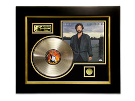 LIMITED EDITION GOLD LP 'ERIC CLAPTON - AUGUST - SIGNATURE SERIES' CUSTOM FRAME