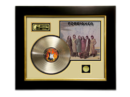 LIMITED EDITION GOLD LP 'FOREIGNER - SIGNATURE SERIES' CUSTOM FRAME