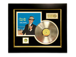LIMITED EDITION GOLD LP 'FRANK SINATRA - COME FLY WITH ME' CUSTOM FRAME
