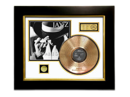 LIMITED EDITION ETCHED GOLD LP 'JAY-Z - REASONABLE DOUBT' CUSTOM FRAME