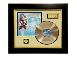 LIMITED EDITION ETCHED GOLD LP 'JIMMY BUFFET - SOMEWHERE OVER CHINA' CUSTOM FRAME