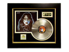 LIMITED EDITION GOLD LP 'KISS - ACE FREHLEY - SIGNATURE SERIES' CUSTOM FRAME