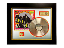 LIMITED EDITION GOLD LP 'KISS - HOTTER THAN HELL' CUSTOM FRAME