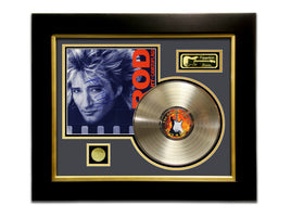 LIMITED EDITION GOLD LP 'ROD STEWART - CAMOUFLAGE - SIGNATURE SERIES' CUSTOM FRAME
