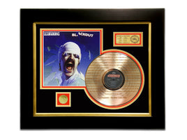 LIMITED EDITION ETCHED GOLD LP 'SCORPIONS - BLACKOUT' CUSTOM FRAME