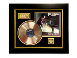 LIMITED EDITION GOLD LP 'STEVIE RAY VAUGHAN - COULDN'T STAND THE WEATHER' CUSTOM FRAME