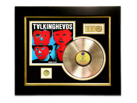 LIMITED EDITION GOLD LP 'TALKING HEADS - REMAIN IN COLD LIGHT' CUSTOM FRAME