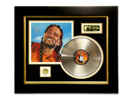 LIMITED EDITION GOLD LP 'WILLIE NELSON - GREATEST HITS - SIGNATURE SERIES' CUSTOM FRAME