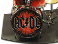 HANDMADE 'AC/DC' MINI DRUM SET