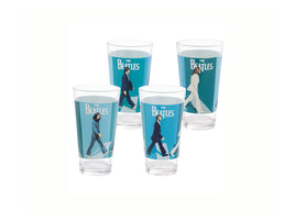 'THE BEATLES - ABBEY ROAD' SET OF 4 GLASSES