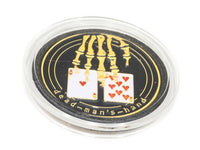 24K GOLD PLATED 'DEAD MAN'S HAND-POKER CHIP CARD GUARD'