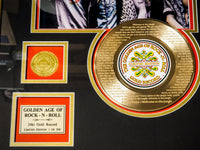 LIMITED EDITION GOLD 45 'GUNS N' ROSES - WELCOME TO THE JUNGLE LYRICS' CUSTOM FRAME