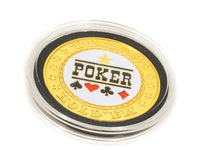 24K GOLD PLATED 'POKER-POKER CHIP CARD GUARD'