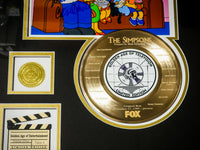 LIMITED EDITION GOLD 45 'THE SIMPSONS' CUSTOM FRAME