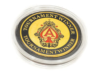 24K GOLD PLATED 'TOURNAMENT WINNER-POKER CHIP CARD GUARD'
