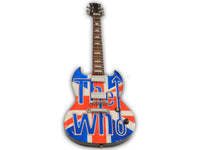 Handmade 'THE WHO' Mini Guitar
