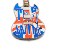 Handmade 'THE WHO' Mini Guitar